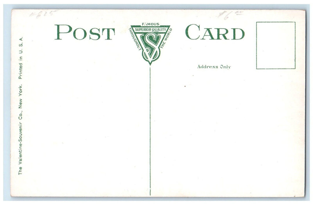 c1910 Public Library Delivery Room Interior Lounge Boston Massachusetts Postcard