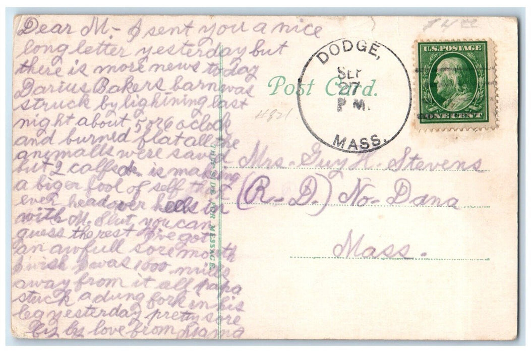 c1910 Electrical Building WPI Exterior Building Worcester Massachusetts Postcard