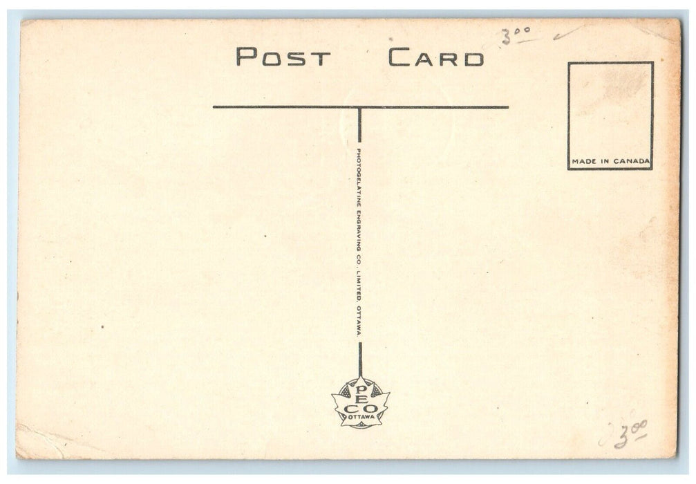 c1930's Lac Philippe Gatineau Park Canoeing Lake Ottawa Canada Vintage Postcard