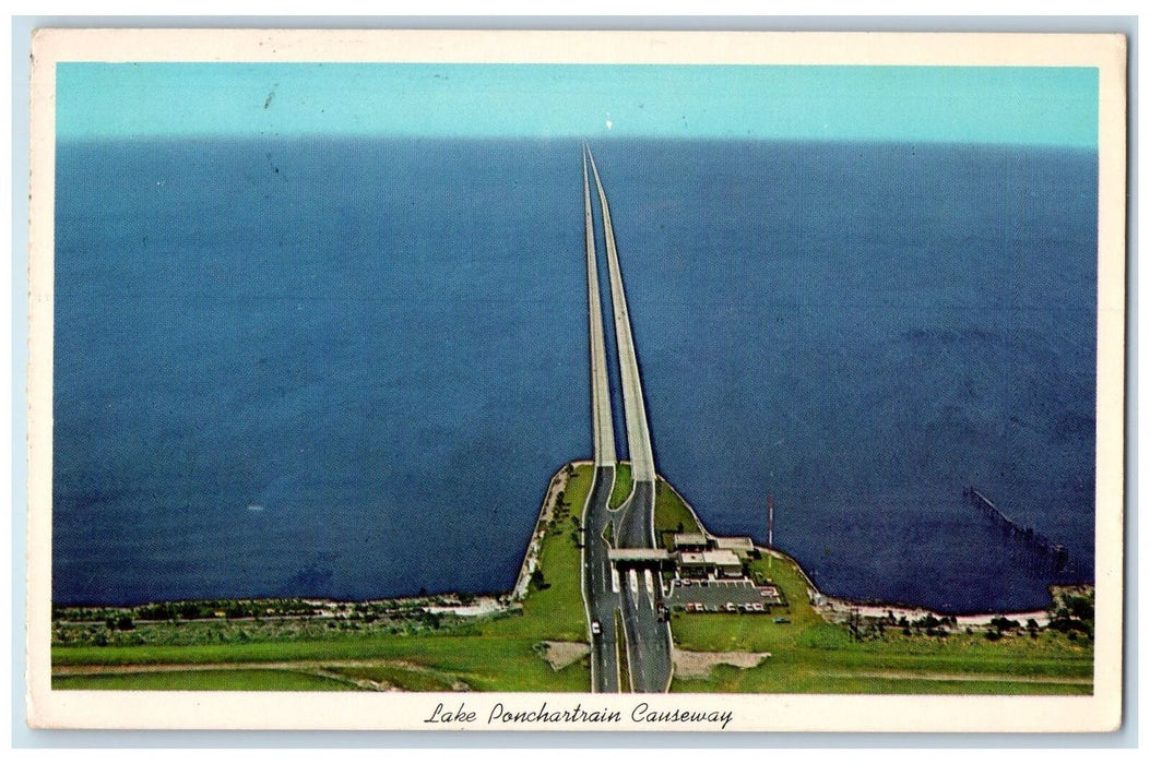 1973 Lake Ponchartrain Causeway Connecting New Orleans Louisiana LA Postcard
