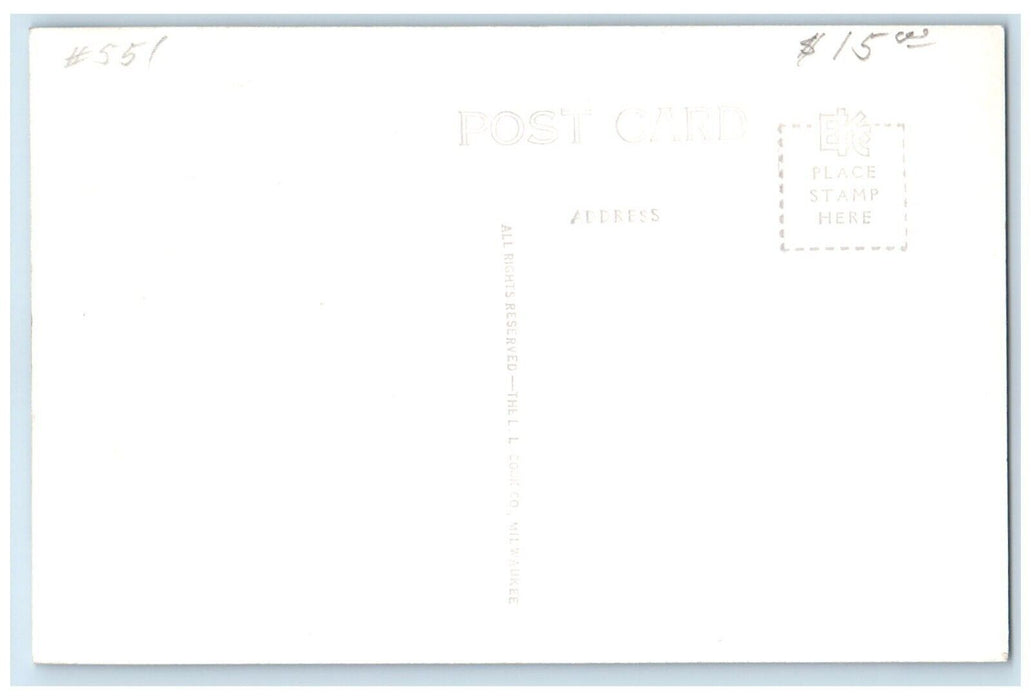 c1940s O Street W. From 12th Street Cars Lincoln Nebraska NE RPPC Photo Postcard