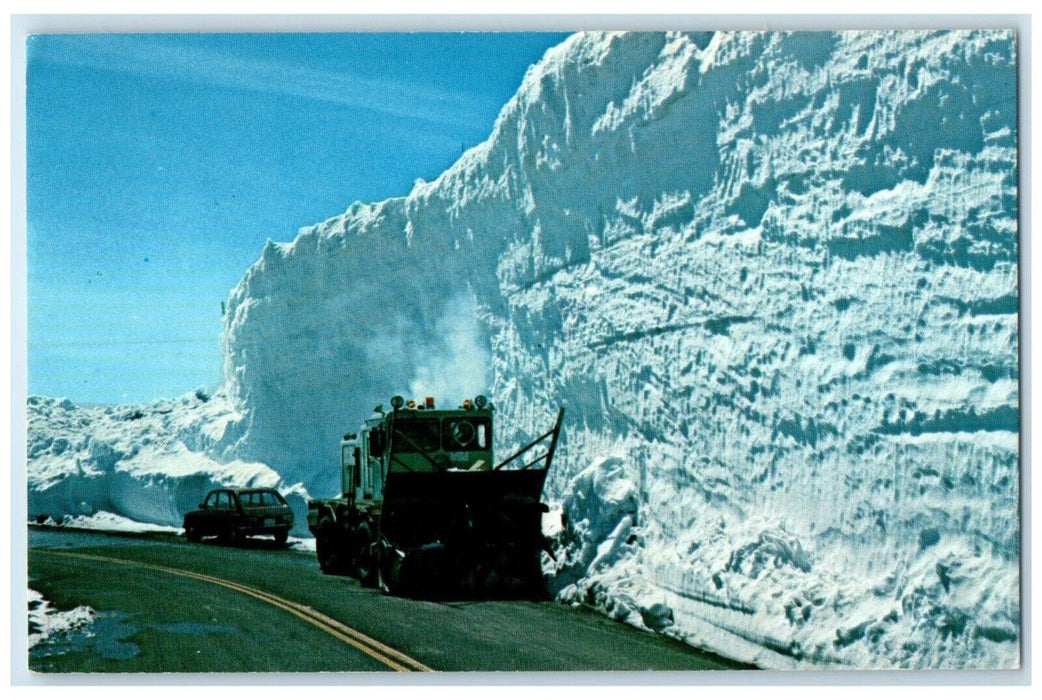 1980 Beartooth Pass Yellowstone Park Crew Red Lodge Mt. Wyoming WY Postcard