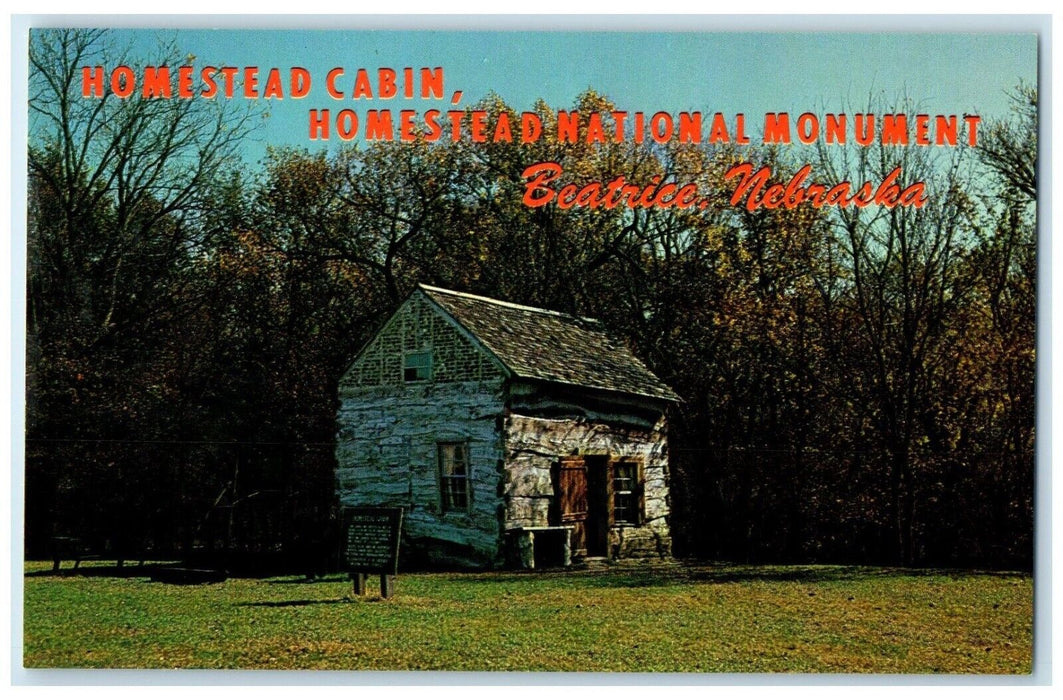 Homestead Cabin Homestead National Monument Beatrice Nebraska NE Postcard