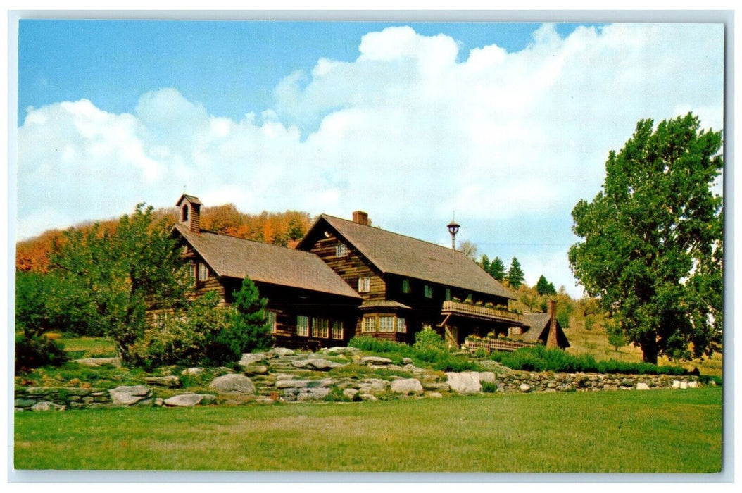 c1960's View Of Trapp Family Lodge Stowe Vermont VT Unposted Vintage Postcard