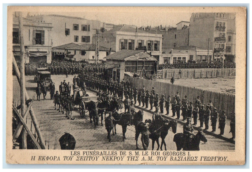 c1940's The Funeral Of H.M. King George I Windsor England Antique Postcard