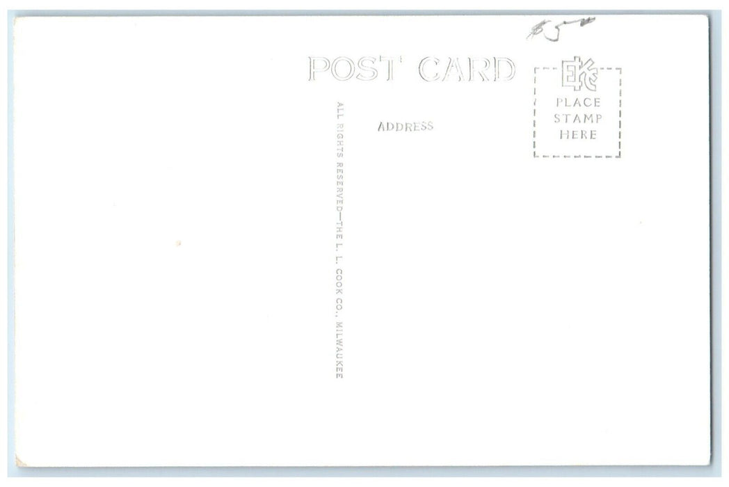 c1940's Bird's Eye View Of Court House Minded Nebraska NE RPPC Photo Postcard