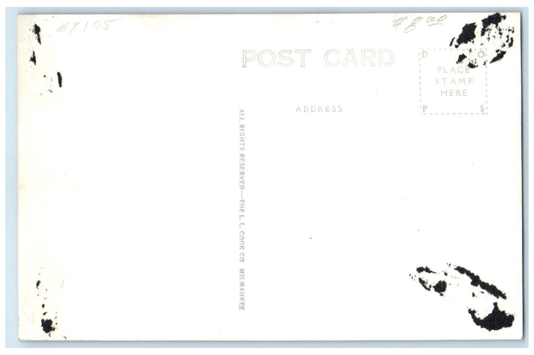 c1940's In The Garden Home Of Arbor Day Nebraska City NE RPPC Photo Postcard