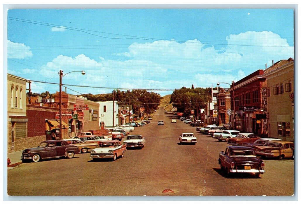 c1960 Business Section County Seat Converse Exterior Douglas Wyoming WY Postcard