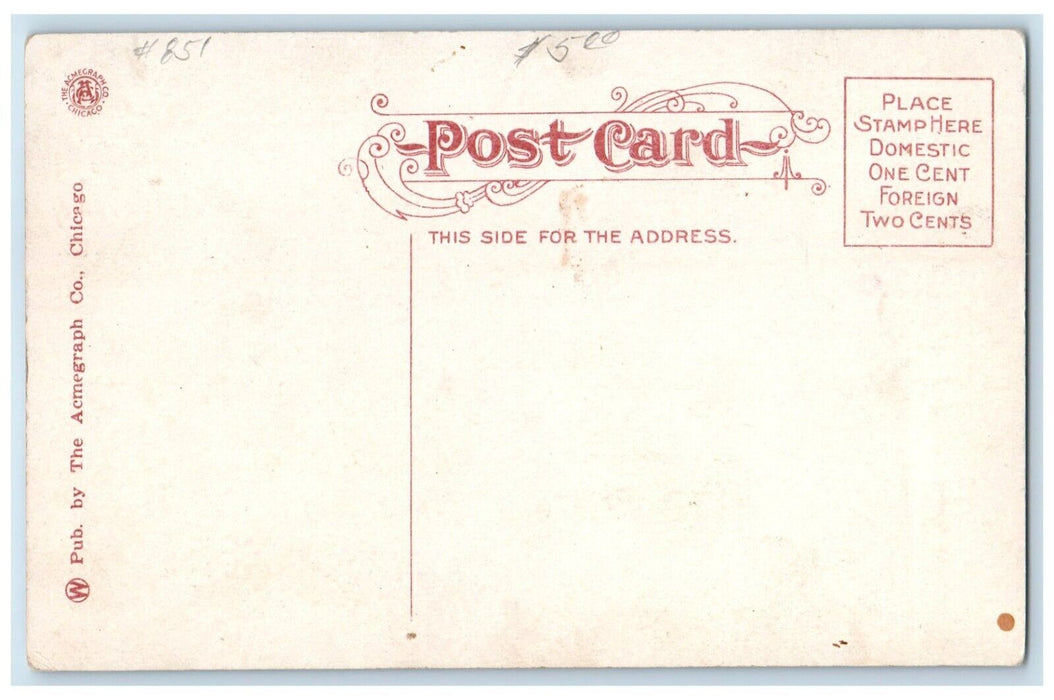 c1910 Birds Eye View From College Lincoln Nebraska NE Vintage Unposted Postcard