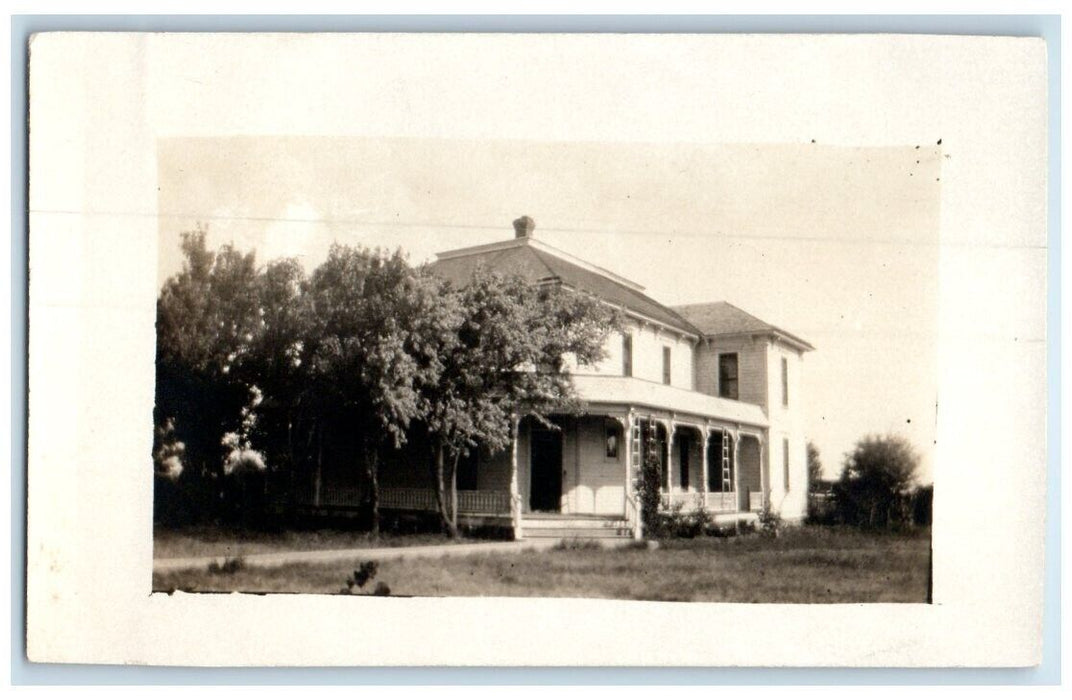 c1910's Fred Brown Residence Home View Wilcox Nebraska NE RPPC Photo Postcard