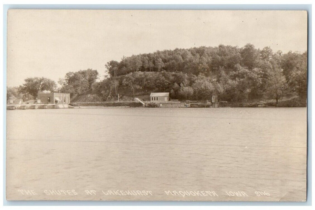c1910's The Shutes At Lakehurst View Maquoketa Iowa IA RPPC Photo Postcard
