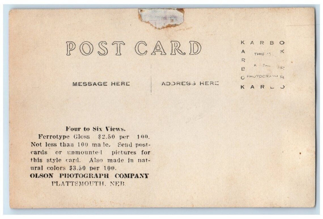 c1920s Multiview Sailboat Steamship Women Daisy Lake View IA RPPC Photo Postcard