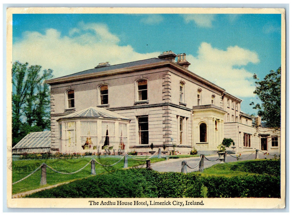 1965 The Ardhu House Hotel Limerick City Ireland Posted Mac Series Postcard
