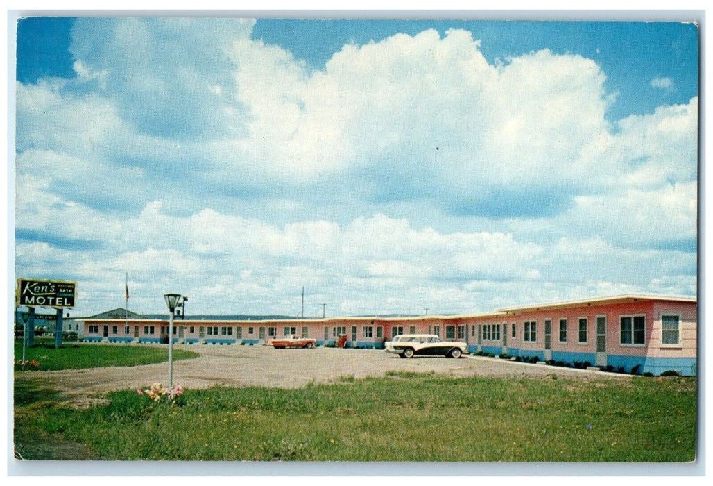 c1960 Ken's Motel Downtown Kitchenettes Belknap St. Superior Wisconsin Postcard