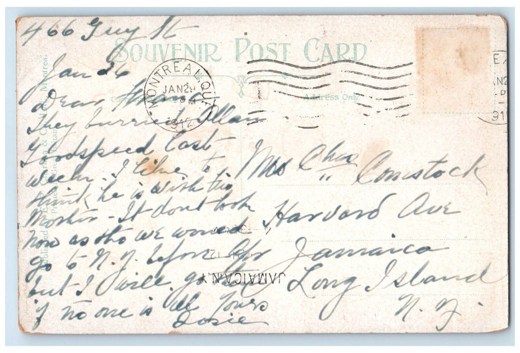 1912 Chateau De Ramezay Montreal Quebec Canada Antique Posted Postcard