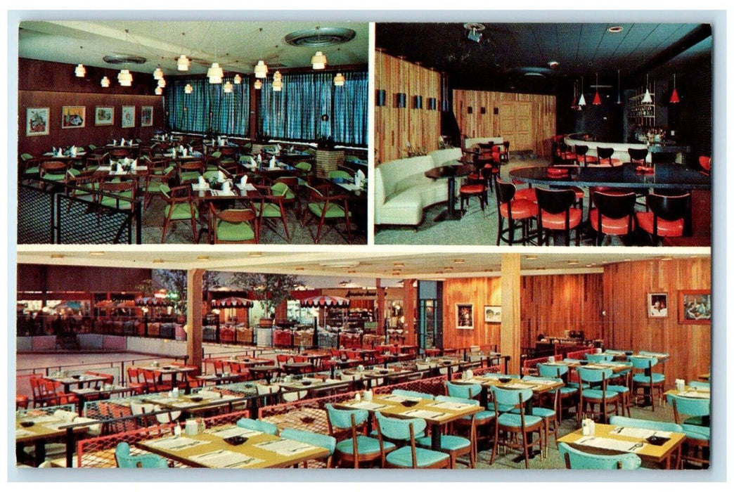 c1960 Winter Garden Restaurant Cocktail Lounge Carpentersville Illinois Postcard