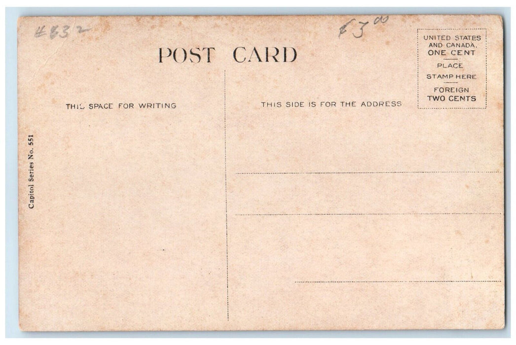 c1910 Arch Dome Building State Fair Grounds Road Springfield Illinois Postcard
