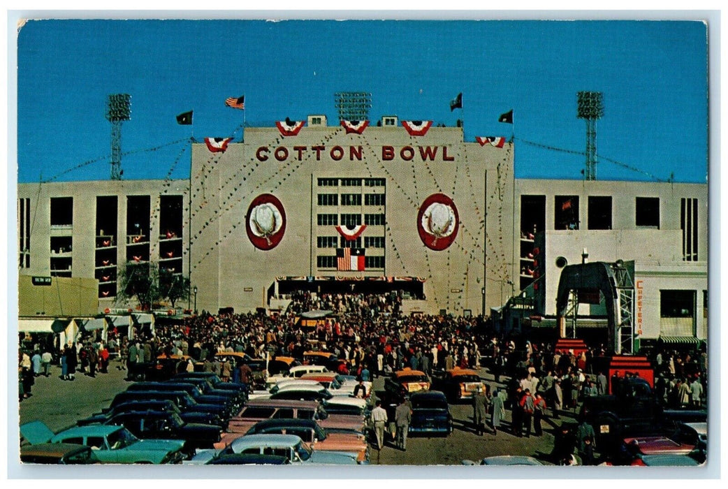 1964 Cotton Bowl Of Dallas Texas TX, Largest State Fairgrounds Postcard