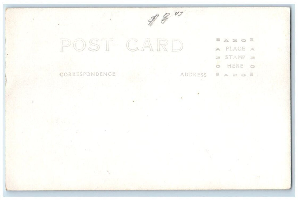 1929 North Central College Men's Glee Club Naperville IL RPPC Photo Postcard