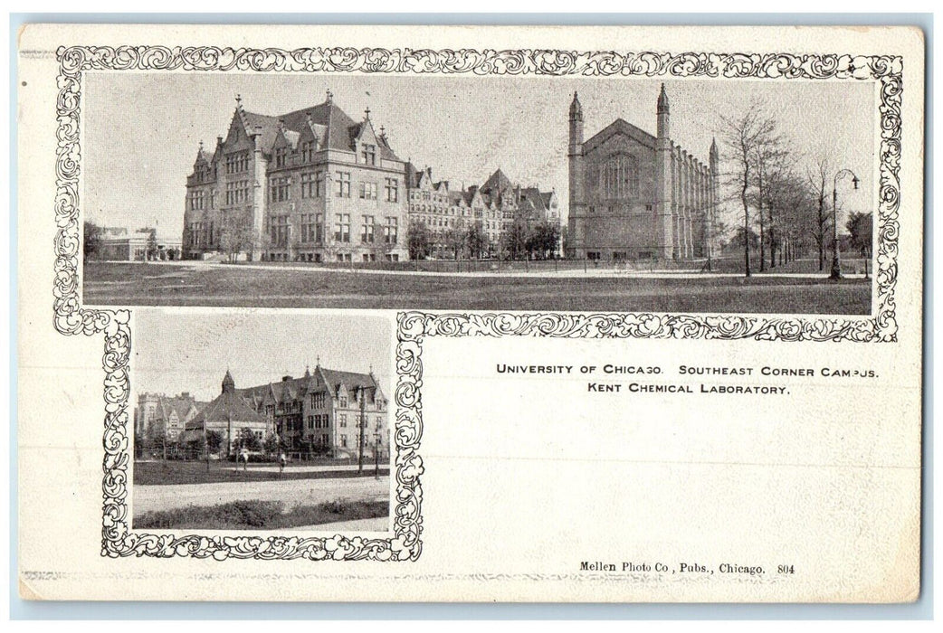 c1905 University Chicago Campus Kent Chemical Laboratory Illinois IL Postcard