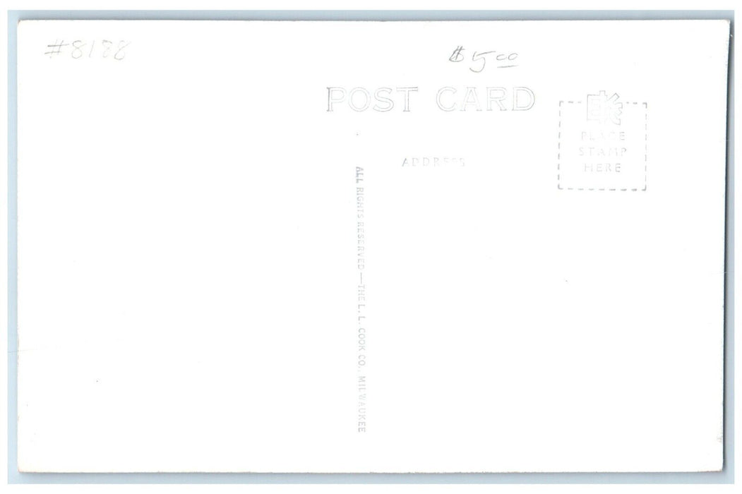 Fireplace Of States Information Cars Bemidji Minnesota MN RPPC Photo Postcard