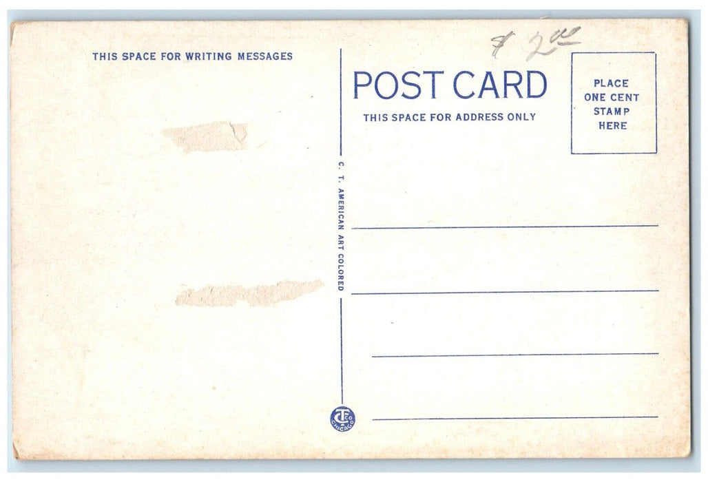c1920 Municipal Bathing Beach Lake Park Council Bluffs Iowa IA Unposted Postcard