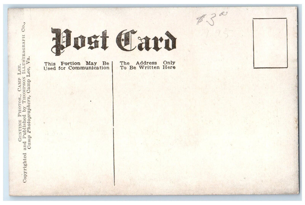 Champion Trick Roper Of The World At Veterinary School Camp Lee VA Postcard