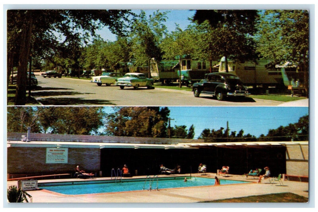 Mobile Home Inn Motel And Swimming Pool Las Vegas Nevada NV Vintage Postcard