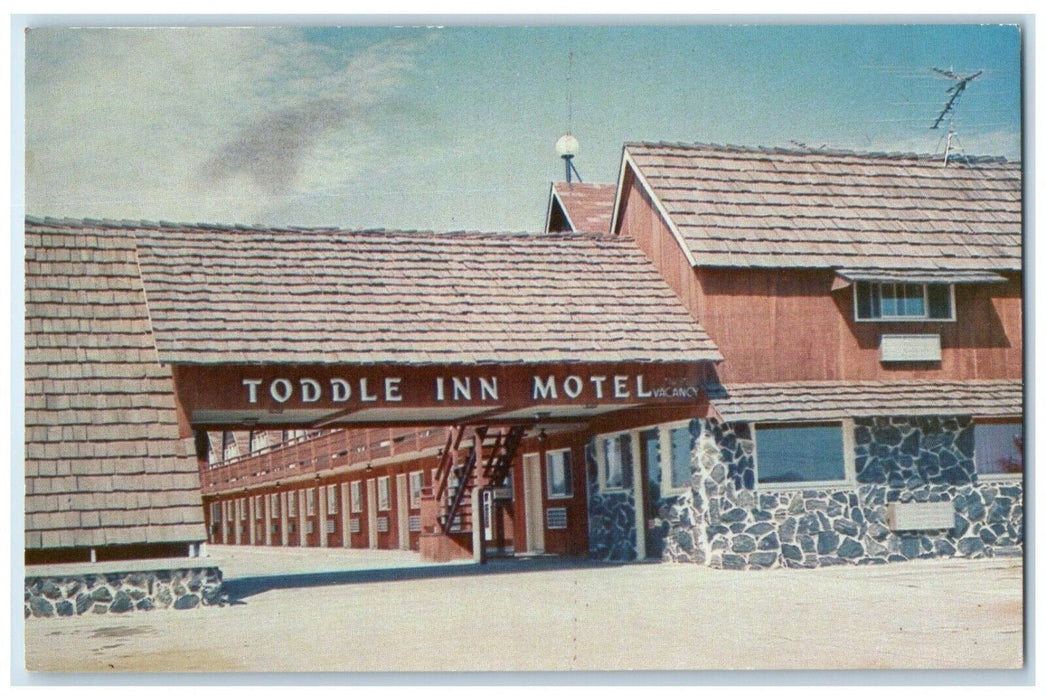 c1950's Toddle Inn Motel Roadside Lexington Nebraska NE Vintage Postcard