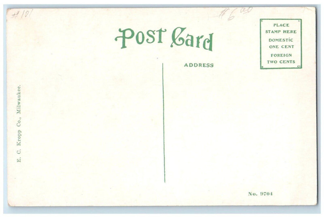 c1910's Opera House Building Cars Street View Kearney Nebraska NE Postcard