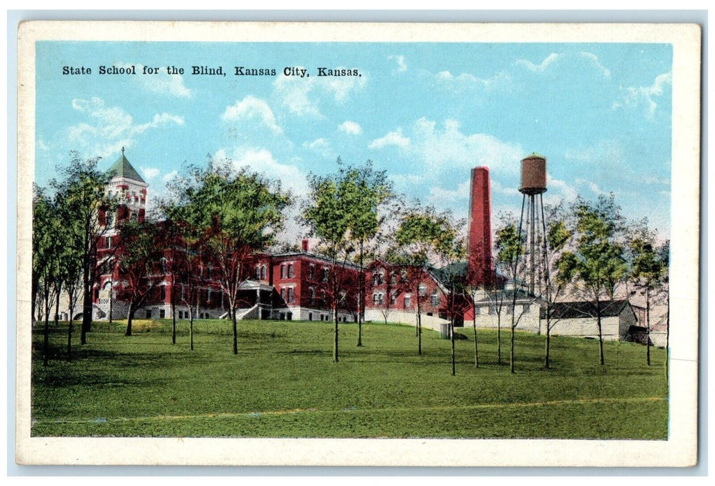 c1920 Scenic View State School Blind Building Kansas City MO Unposted Postcard