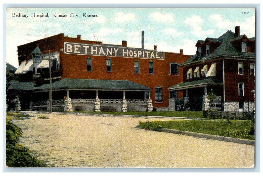 1909 Bethany Hospital Building Kansas City Missouri MO Posted Vintage Postcard