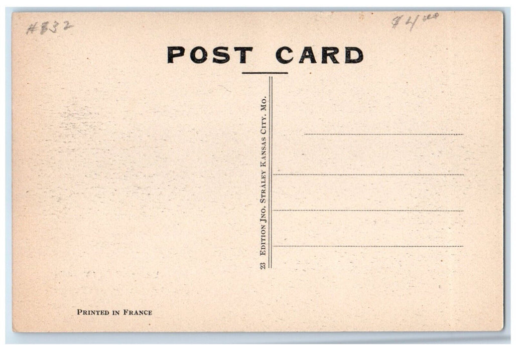 c1940 American Legion Fountain Ninth Main Streets Kansas City Missouri Postcard