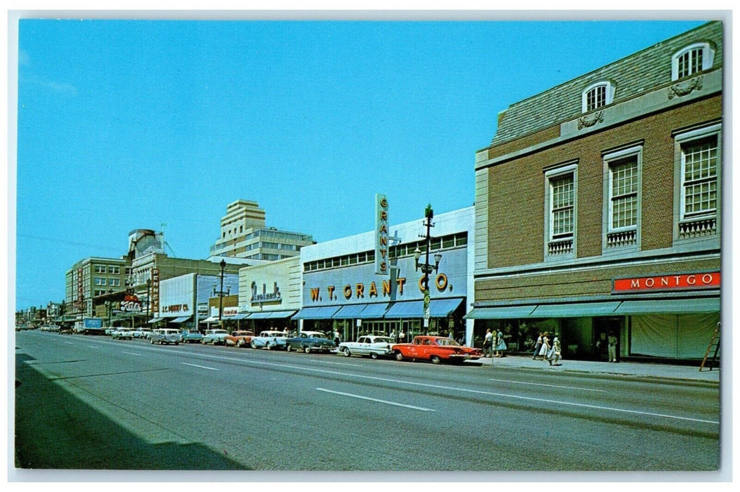 c1960 Minnesota Avenue Buildings Classic Cars Kansas City Missouri MO Postcard