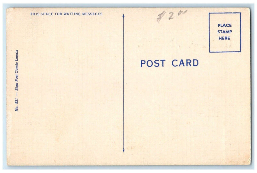 c1910's Come To Hebron Nebraska NE, For Lots Of Fun Airplane Goat Postcard