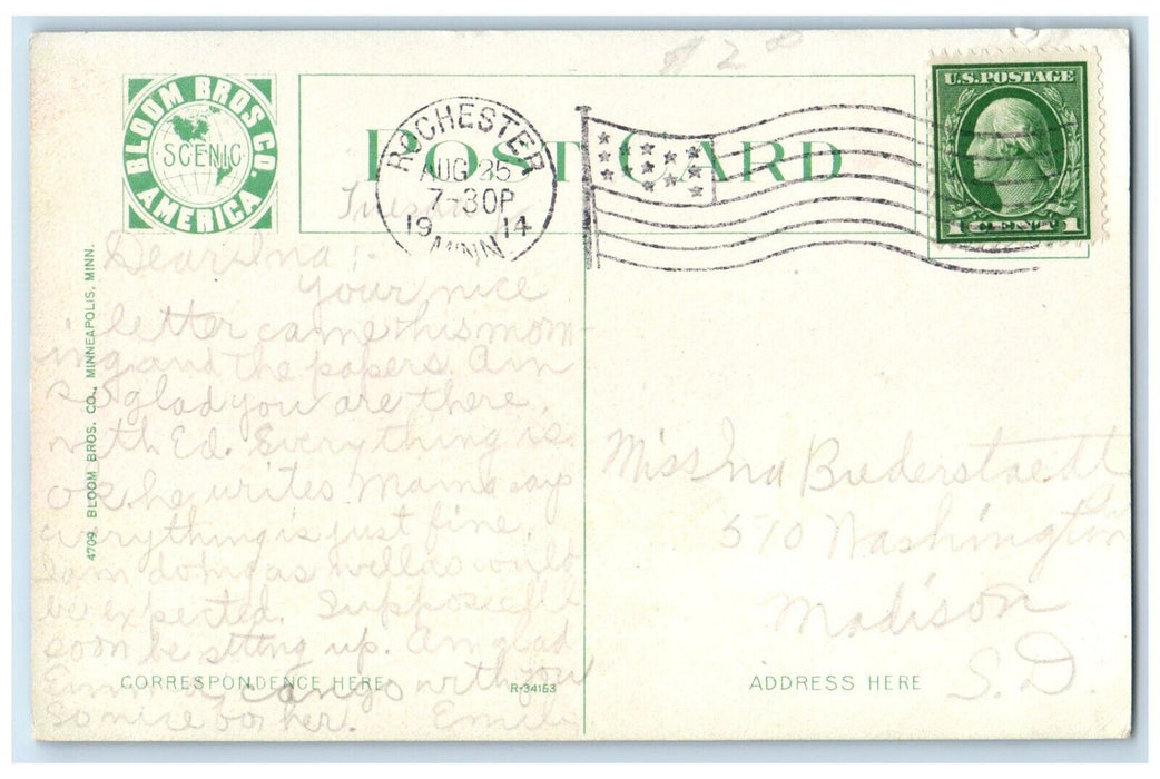 1914 St. Mary's Hospital Exterior Building Rochester Minnesota Vintage Postcard