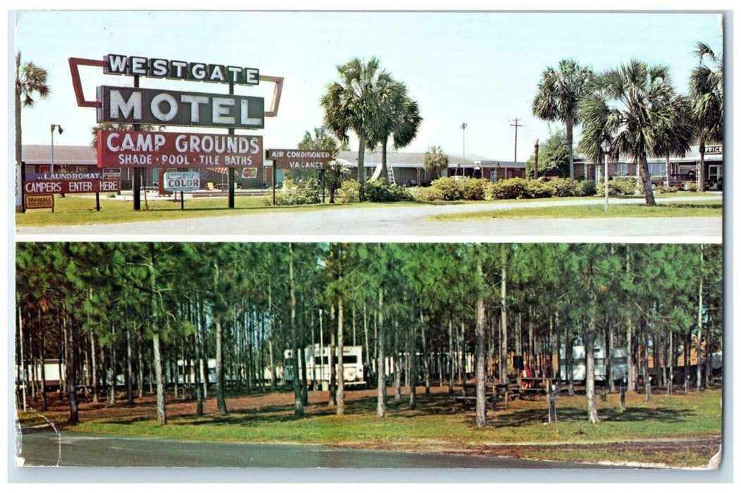 1993 Westgate Motel Campground Multi-View Perry Florida Vintage Antique Postcard