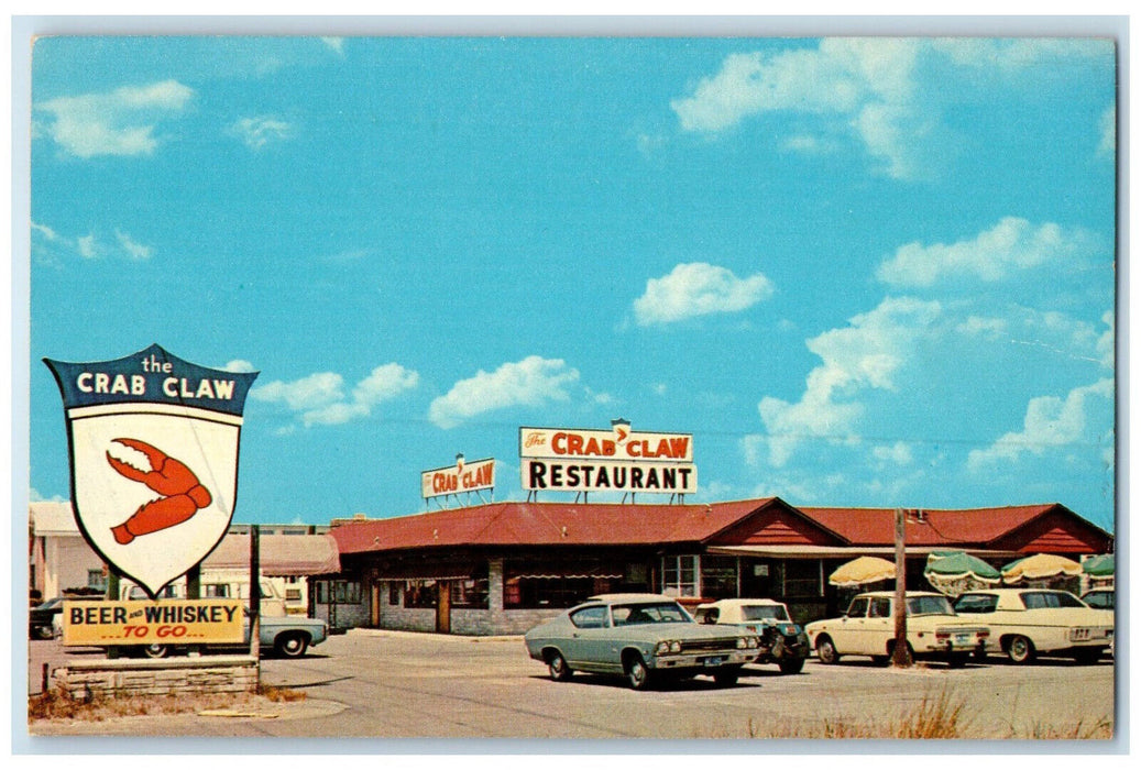 c1960's The Crab Claw Ocean City Maryland MD Vintage Unposted Postcard