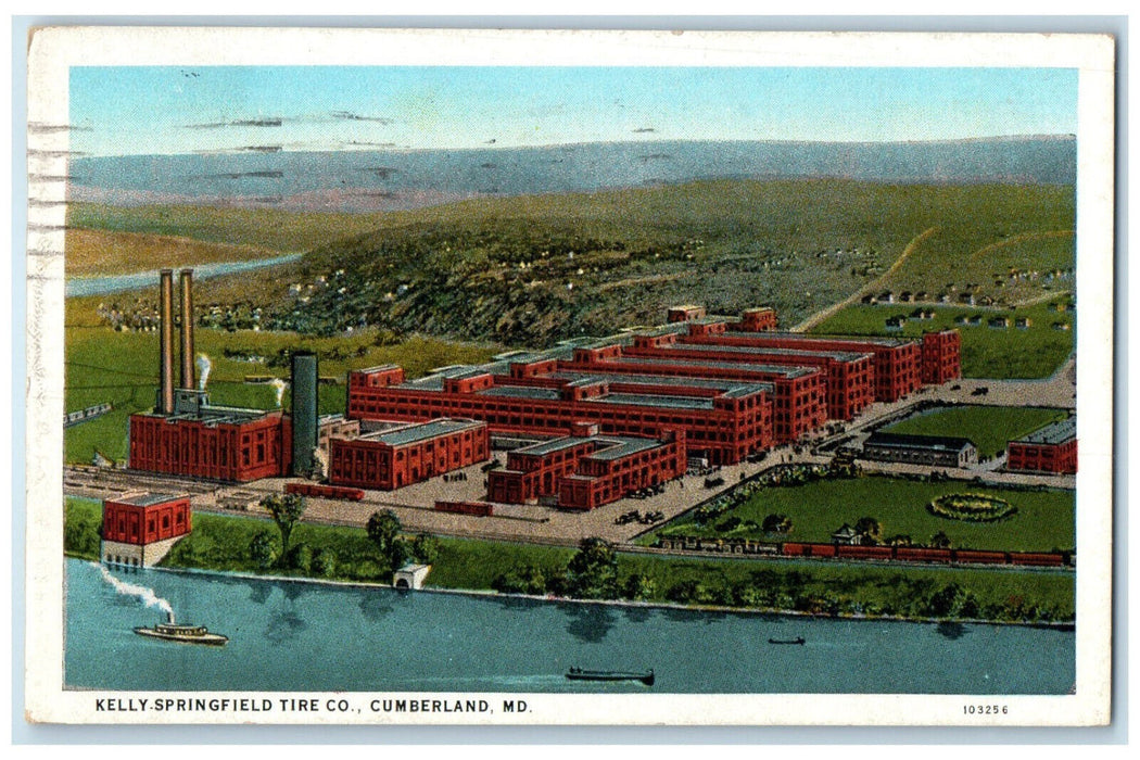 1927 Kelly-Springfield Tire Co. Cumberland Maryland MD Posted Postcard
