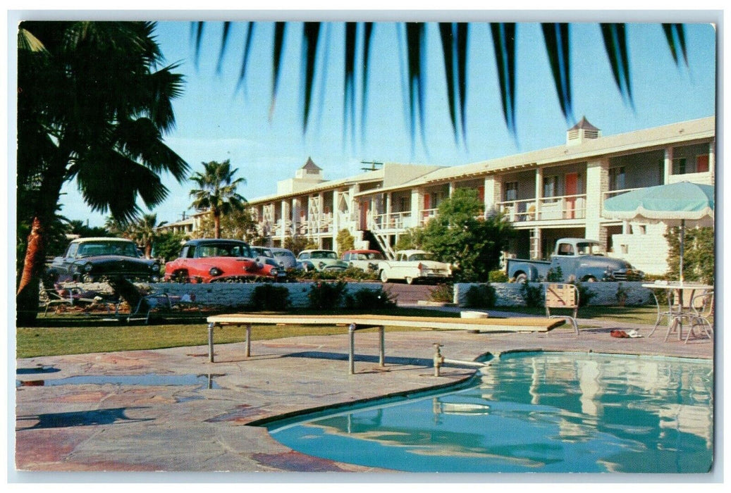 c1960 Desert Inn West Van Buren Motel Exterior Building Phoenix Arizona Postcard