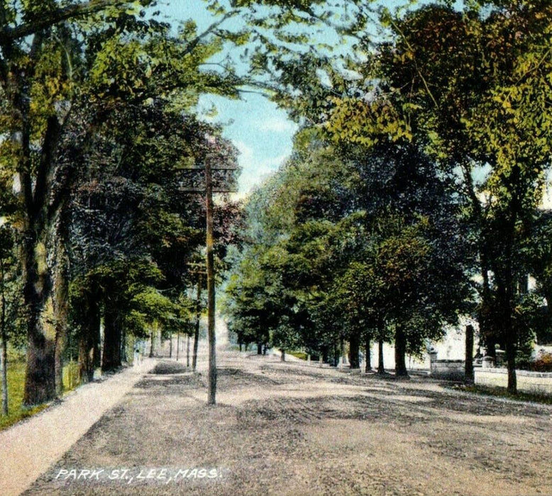c1910 Park Street Lee Massachusetts MA Unposted Antique Postcard