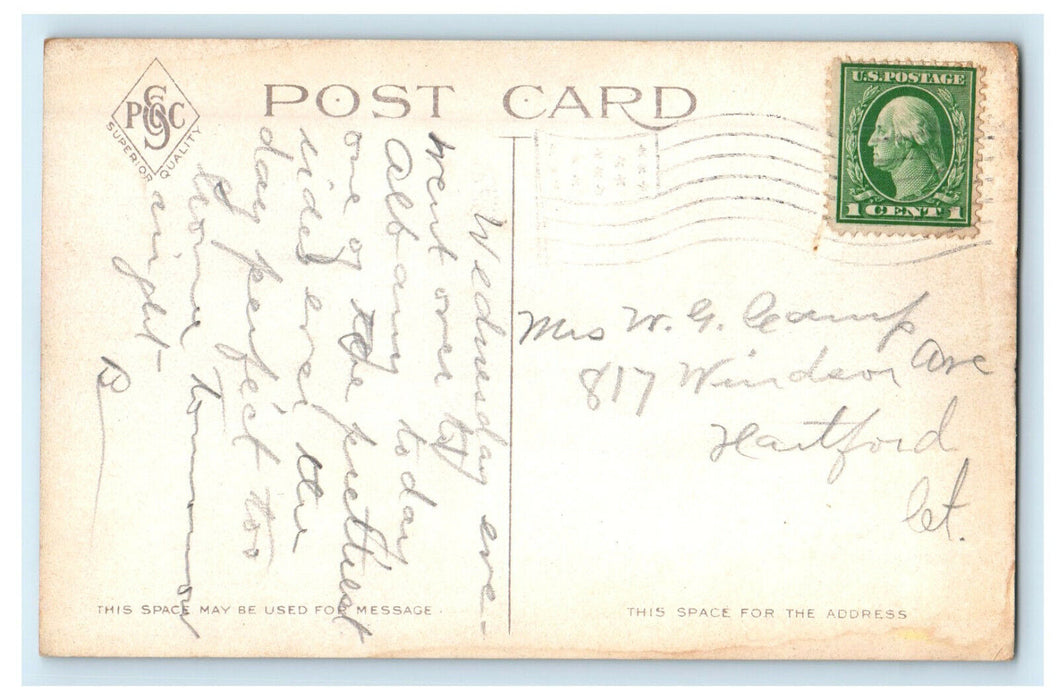 c1910s Mahkeenac Lake, Lenox Massachusetts MA Antique Posted Postcard