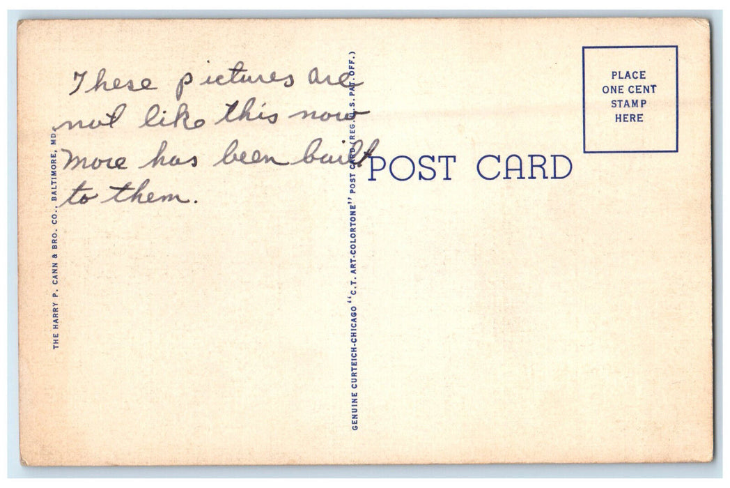 c1950s Administration Building, Naval Training Station, Norfolk VA Postcard