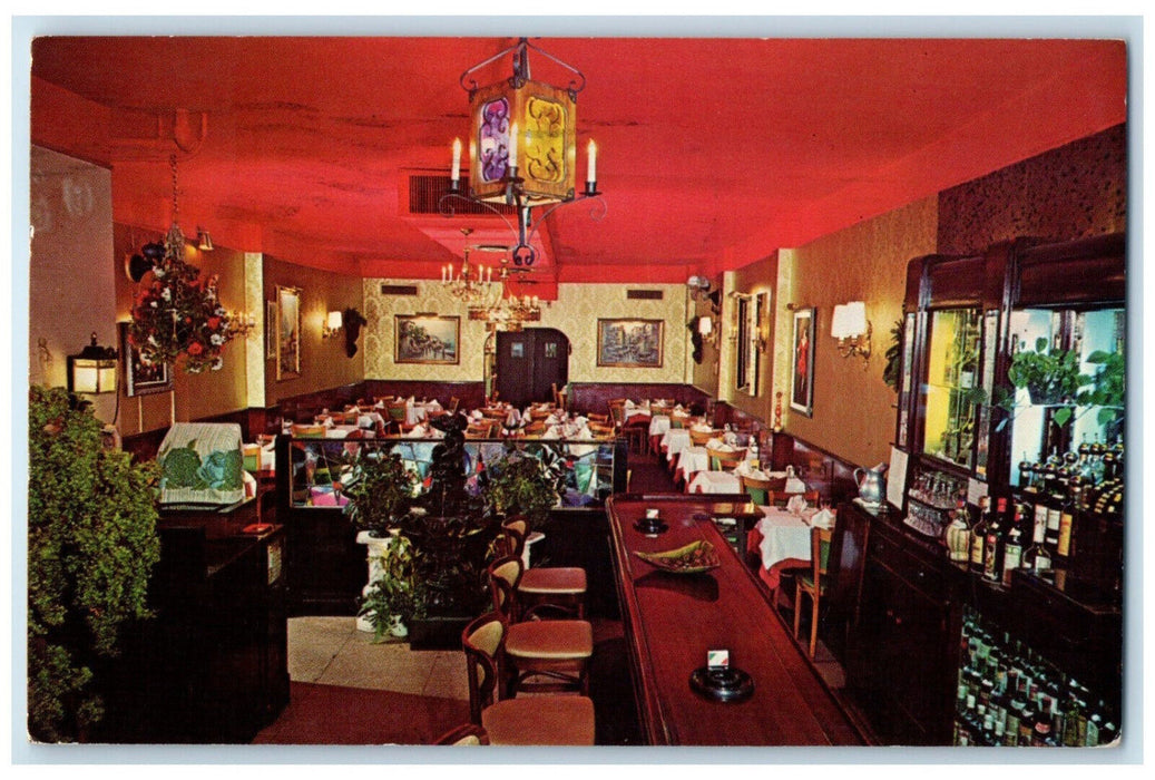 1966 Louis Ristorante Italiano, Italian Restaurant New York NY Postcard
