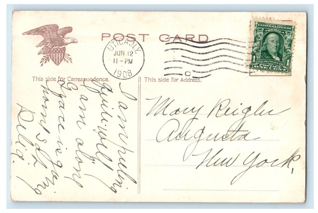 1908 State Capitol Building St. Paul Minnesota MN Posted Antique Postcard