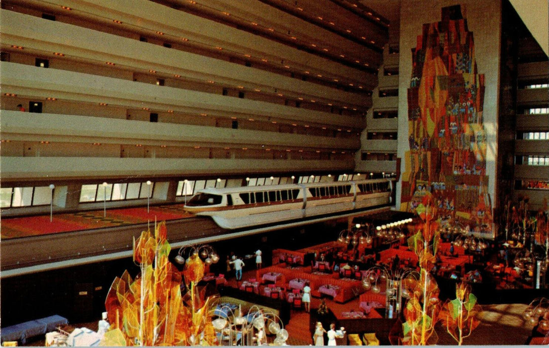 c1940s "Grand Canyon Concourse" Orlando Florida FL Disney World Postcard