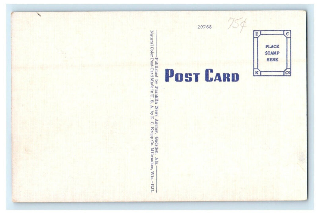 c1940's U.S Post Office Building Anniston Alaska AK Unposted Vintage Postcard