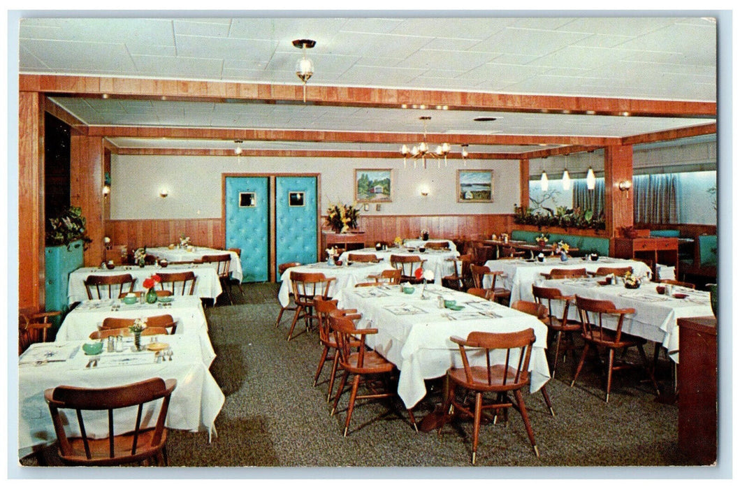 c1960s The Willows Lodge Motel & Restaurant, Lancaster Pennsylvania PA Postcard