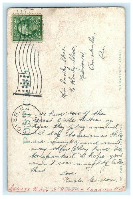 1921 Lake Sans Souci Hopatcong New Jersey NJ Dover Posted Antique Postcard