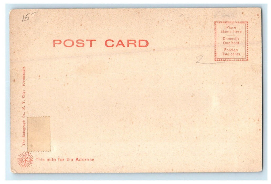 1905 Steamboat "Block Island" at New Harbor, Rhode Island RI Postcard